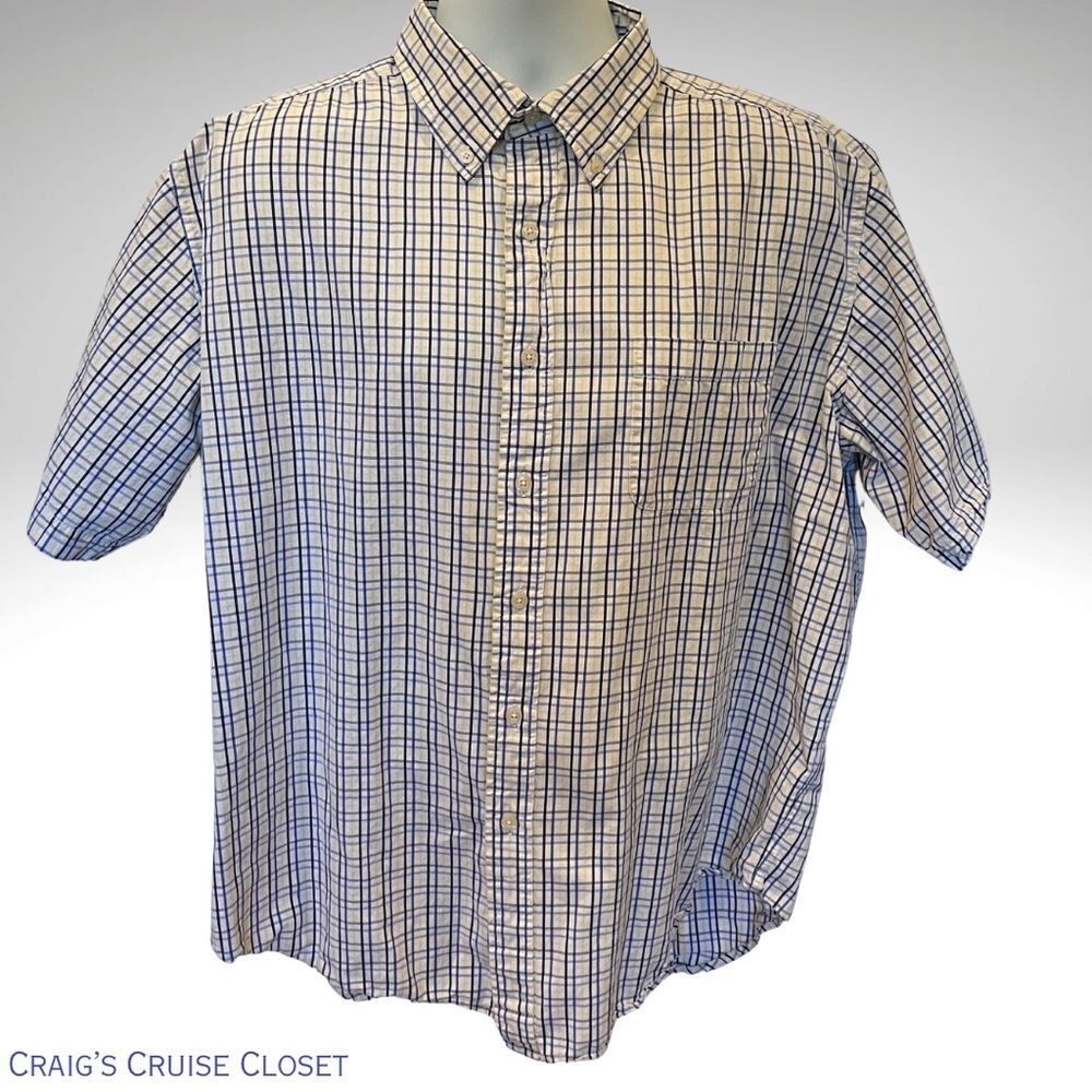 Lyle & Scott Blue and White Checkered Casual Shirt